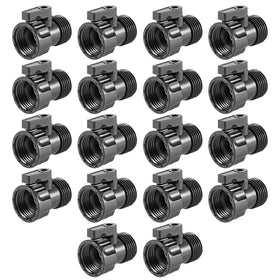 Cosweet 18-pack valves with a secure 3/4-inch hose connection for reliable watering control.
