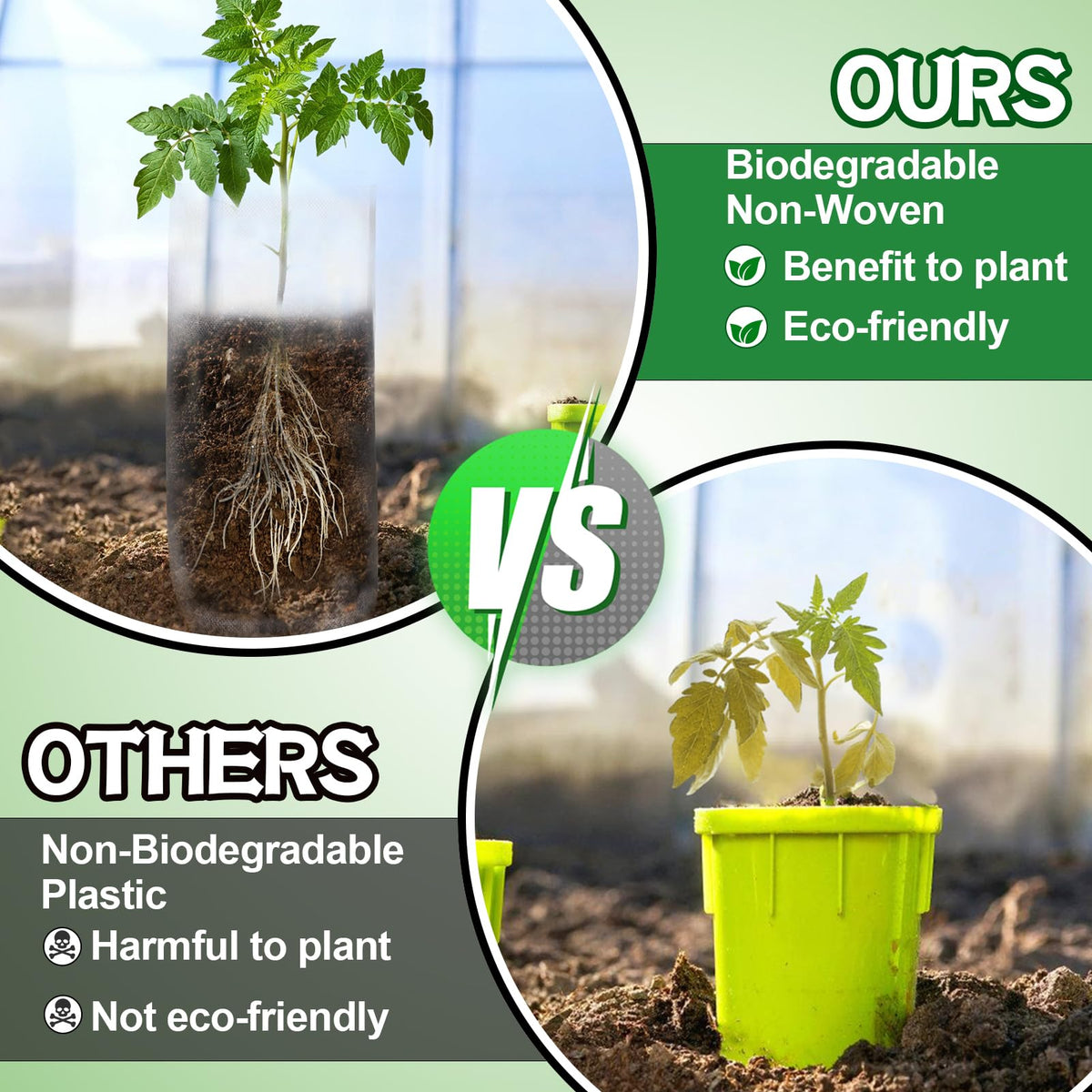Cosweet breathable drainage holes close-up promote airflow and healthier roots.