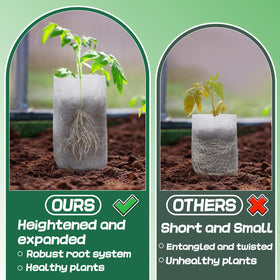 Cosweet non-woven planting pots with breathable holes for healthy airflow