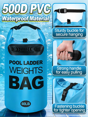 Cosweet waterproof roll-top closure keeps contents contained by the pool.