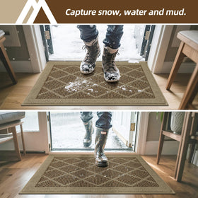 COSY HOMEER absorbent surface traps moisture and dirt from shoes.