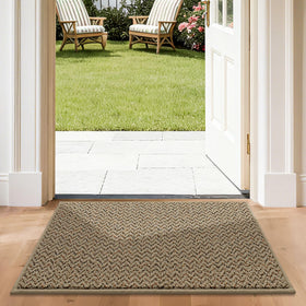 COSY HOMEER door mat highlights absorbent dirt trap at the entry.