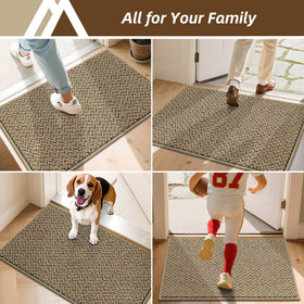 COSY HOMEER mat's reinforced edges withstand daily wear in busy foyers.