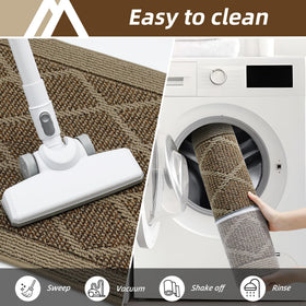 COSY HOMEER easy-clean washable mat designed for cold-water washing.