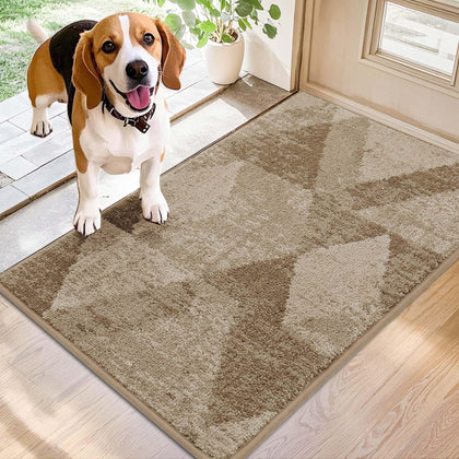 COSY HOMEER entryway rug front door traps dirt and moisture.