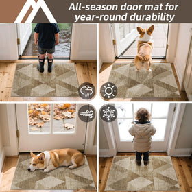 COSY HOMEER rug for high-traffic areas stands up to frequent entry use.
