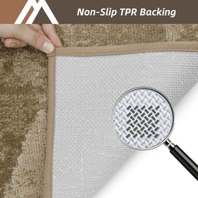 COSY HOMEER low-profile rug fits under doors for easy daily use.