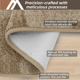 COSY HOMEER entryway rug with non-slip backing to prevent slips on smooth surfaces.