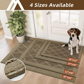 COSY HOMEER low-profile door mat fits under doors without snagging.