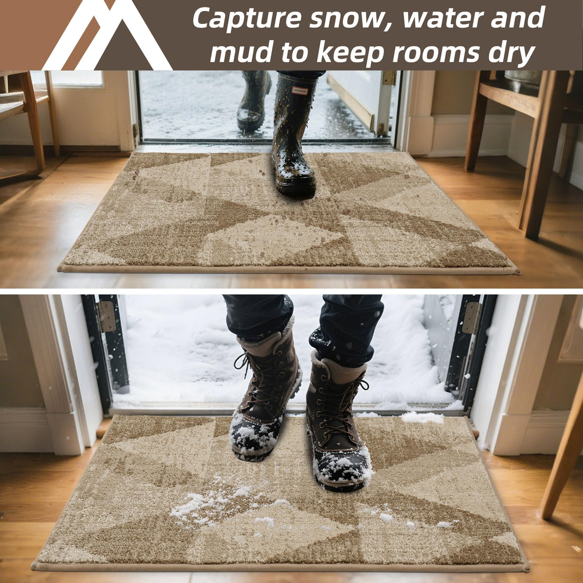 COSY HOMEER rug with non-slip backing stays firmly in place.