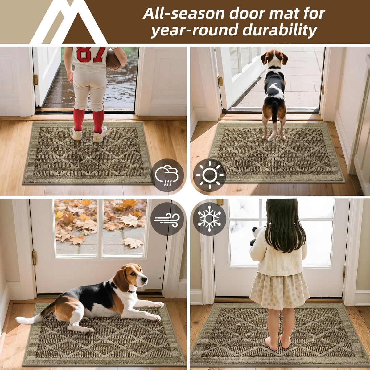 COSY HOMEER versatile indoor mat for mudrooms and entryways.