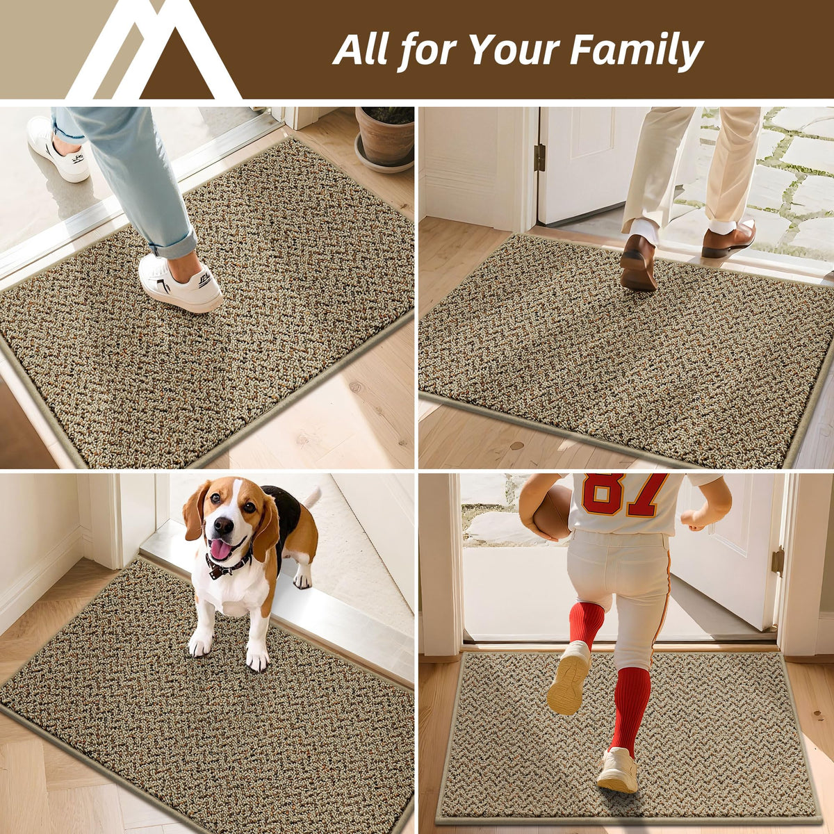 COSY HOMEER front door use keeps floors clean year-round.
