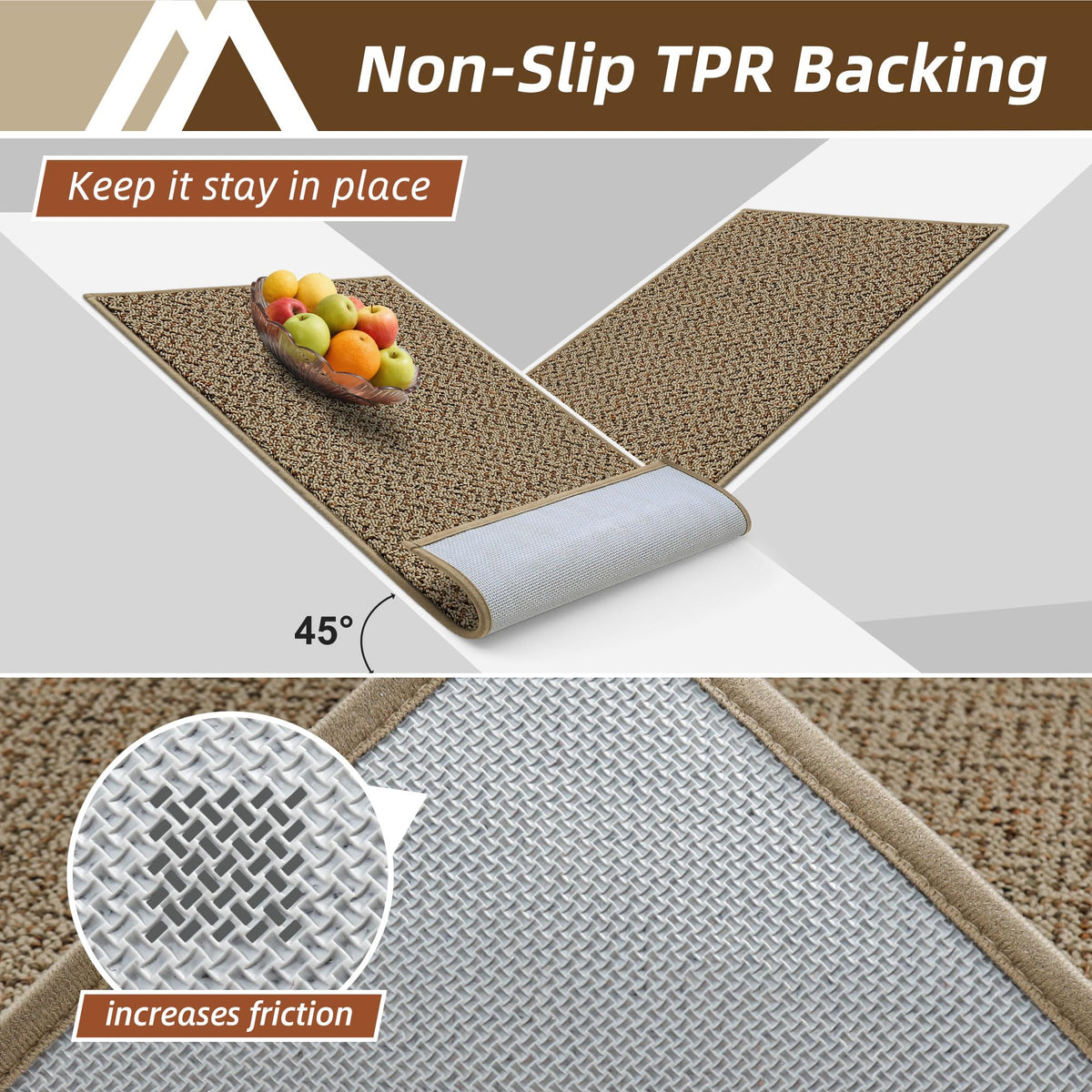COSY HOMEER washable mat for easy cleaning and long use.