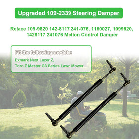 Cotisda steering damper on Toro Z Master G3, compatible and easy to install