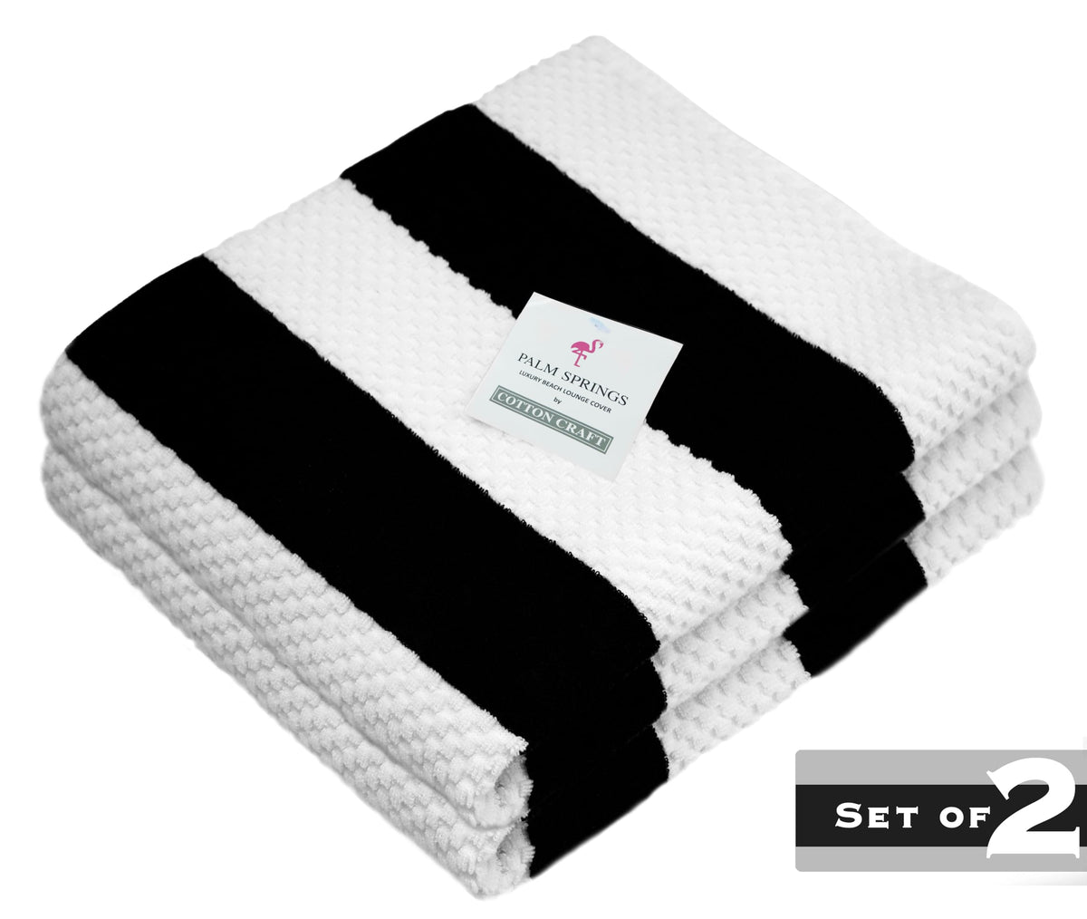 Cotton Craft Euro Spa waffle weave close-up highlighting plush texture.