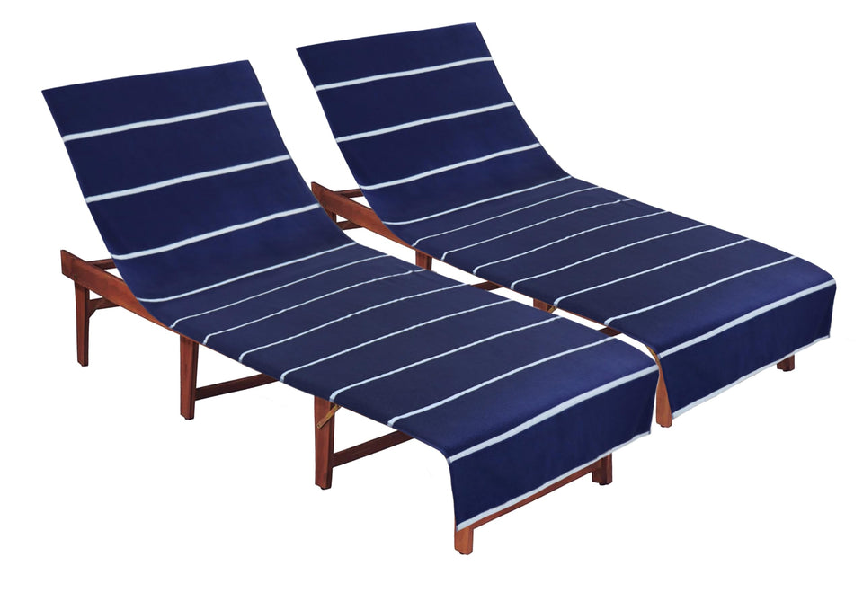 COTTON CRAFT pool lounge cover on chair provides clean, cushioned comfort