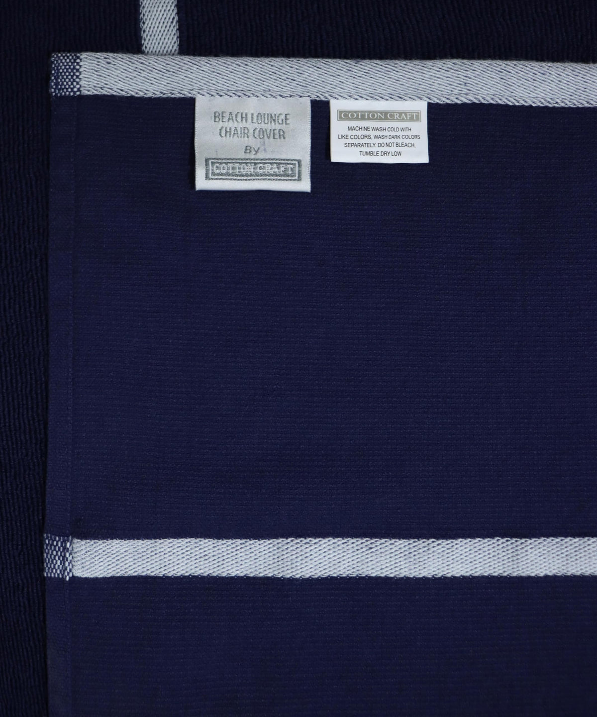COTTON CRAFT blue-white stripes enhancing outdoor furniture style