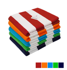 COTTON CRAFT two-pack set ideal for pool, patio, beach, spa, picnics.
