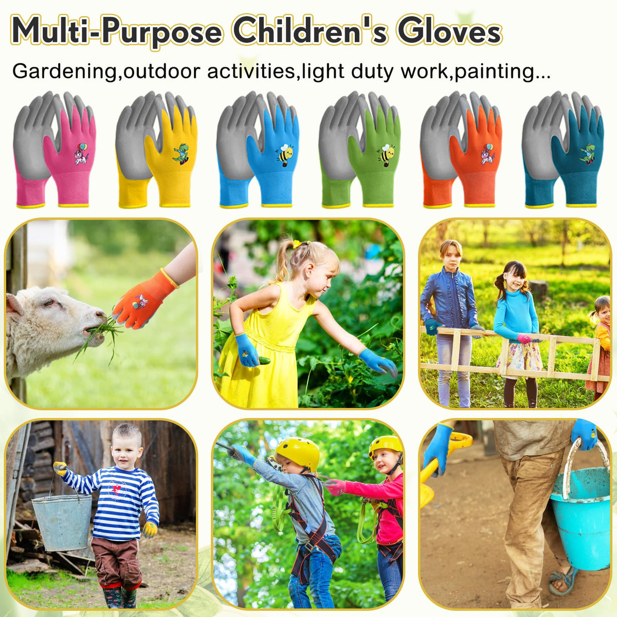 Cotwinter bee-pattern gloves add cheerful visuals and protection