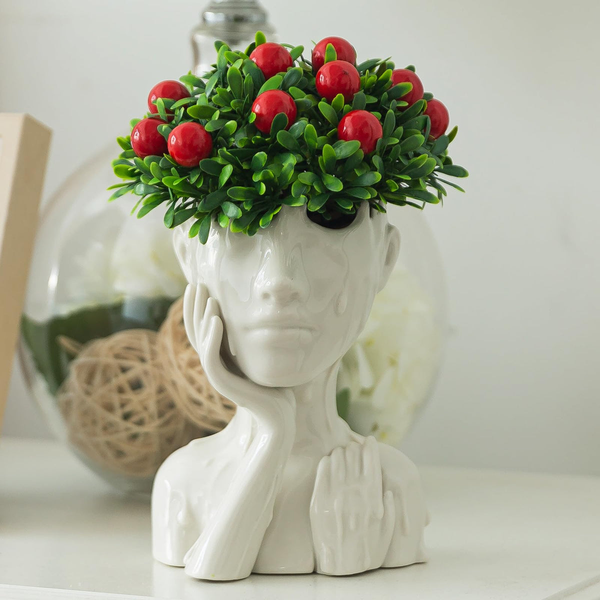 COTYNI face plant pot with drainage for easy watering