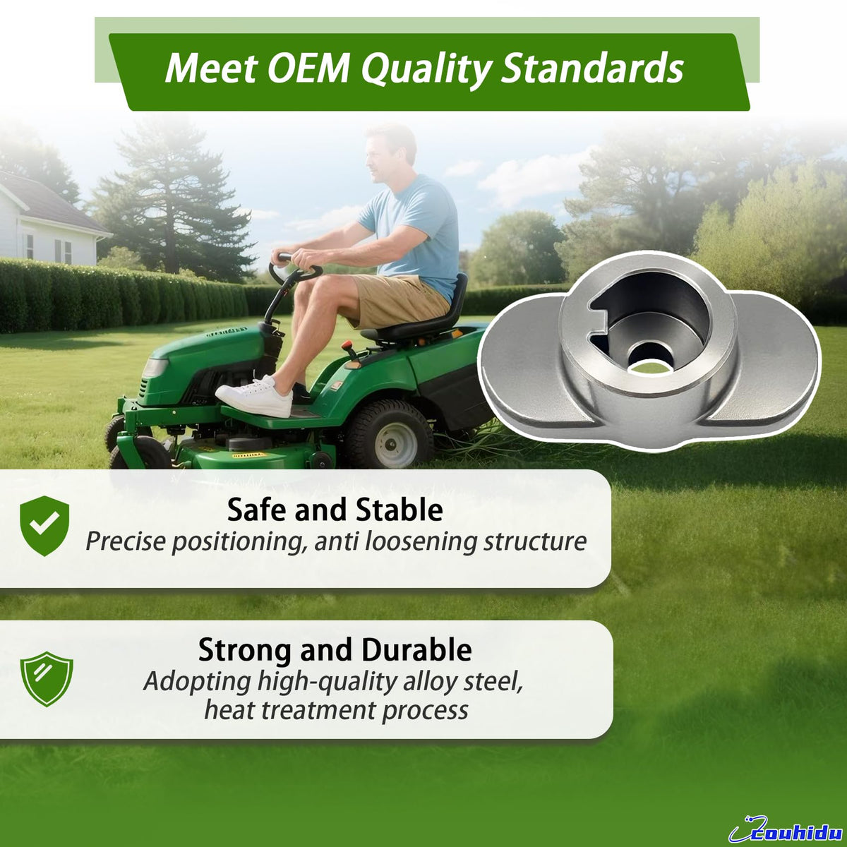 Couhidu blade adapter safe locking prevents blade loosening during operation.