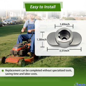 Couhidu blade adapter broad model coverage fits many popular mowers.