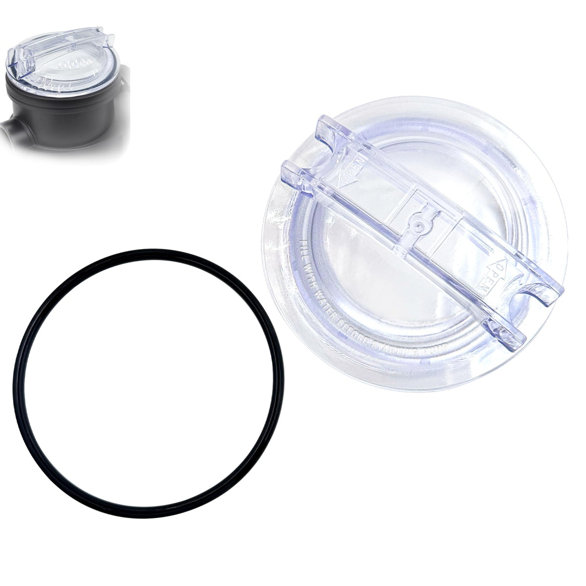 Couhidu SPX3100D lid cover ready to seal a Hayward pump for leak prevention