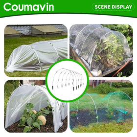 Coumavin grow tunnel kit offers flexible sizing for raised beds and patios.