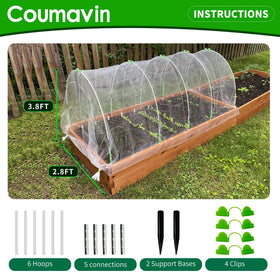 Coumavin tool-free assembly demonstrates easy setup for different bed sizes.