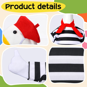 Coume goose outfit durable weatherproof fabric withstands outdoor use.