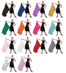 Cousin's Concert Attire 13-color options color guard flag for versatile costume coordination.