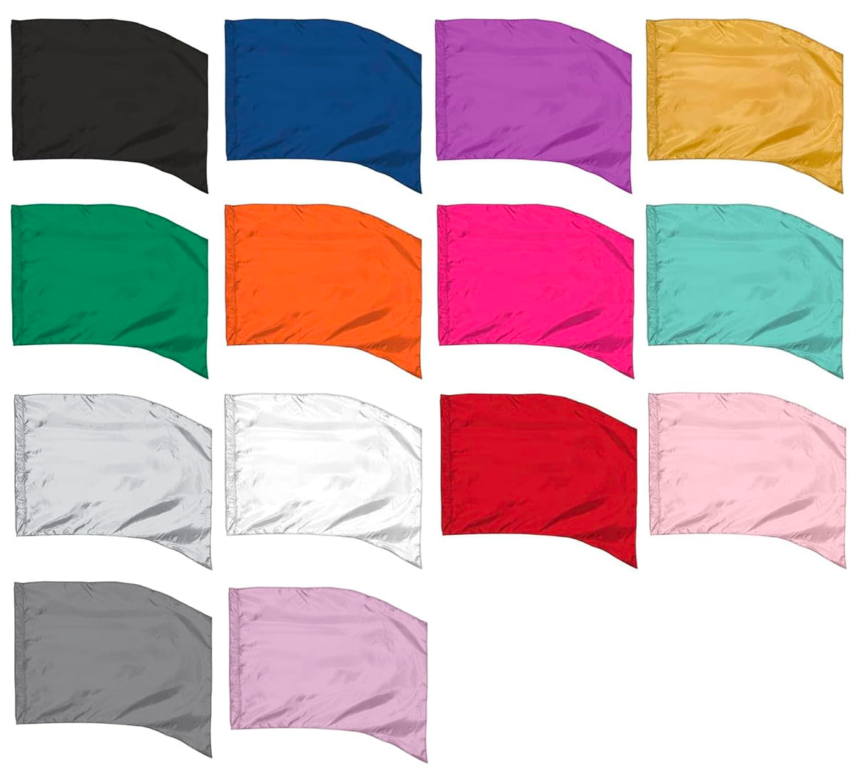 Cousin's Concert Attire flag includes pre-sewn tabs for easy attachment and setup.