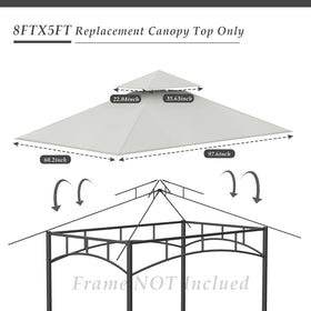 COVBOARD replacement top canopy installed on L-GG001PST-F model, easy corner-pocket fixation.