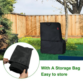 Cover Geny breathable fabric prevents moisture buildup around the smoker.