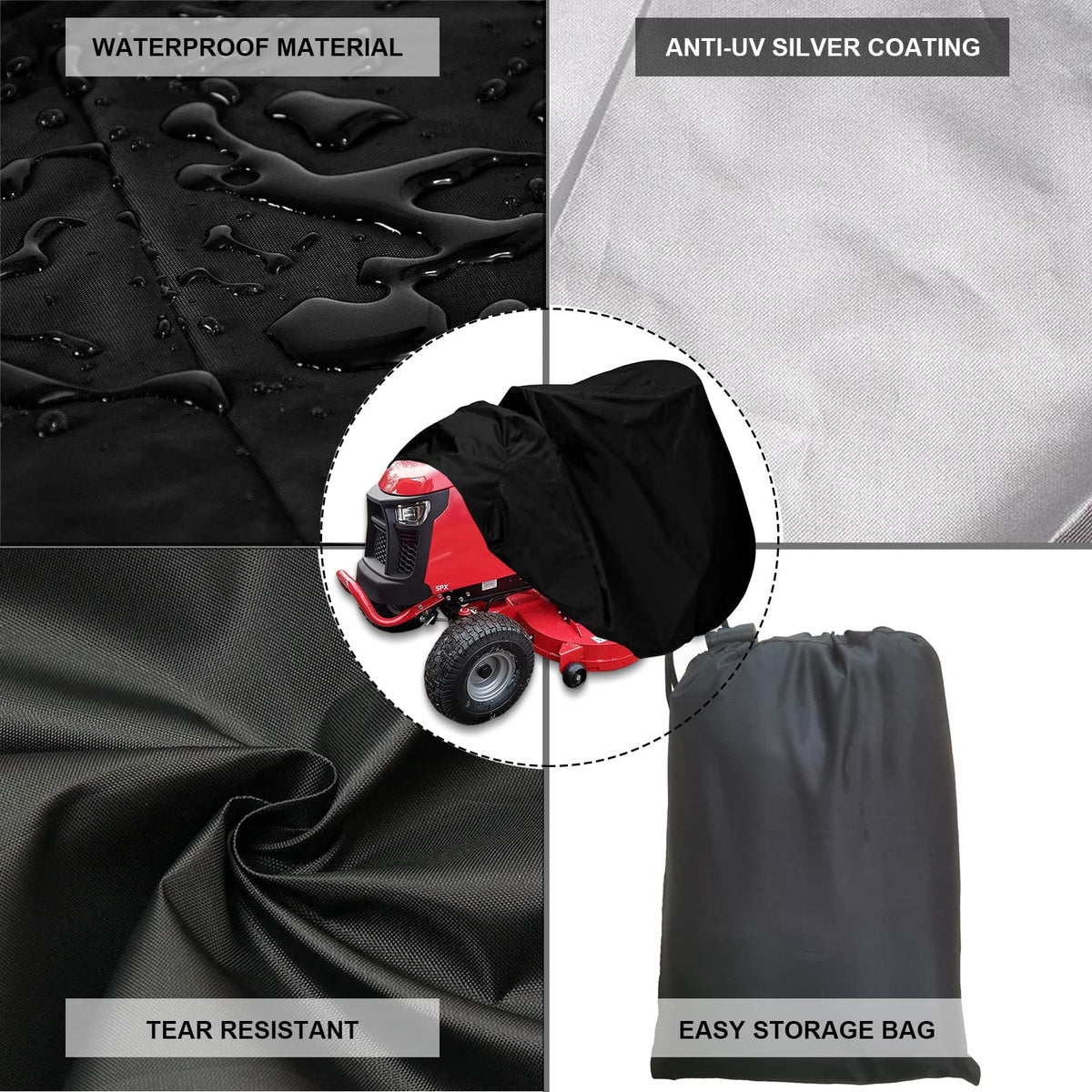 Cover Geny easy-store design with included bag for compact storage