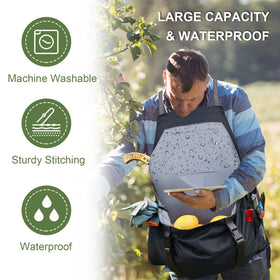 Adjustable straps balance weight while gardening for extended projects