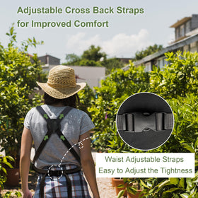 Harvest pocket 24x14 inches offers ample storage in use