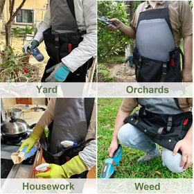 Hidden side pocket and tool openings for quick-access tools