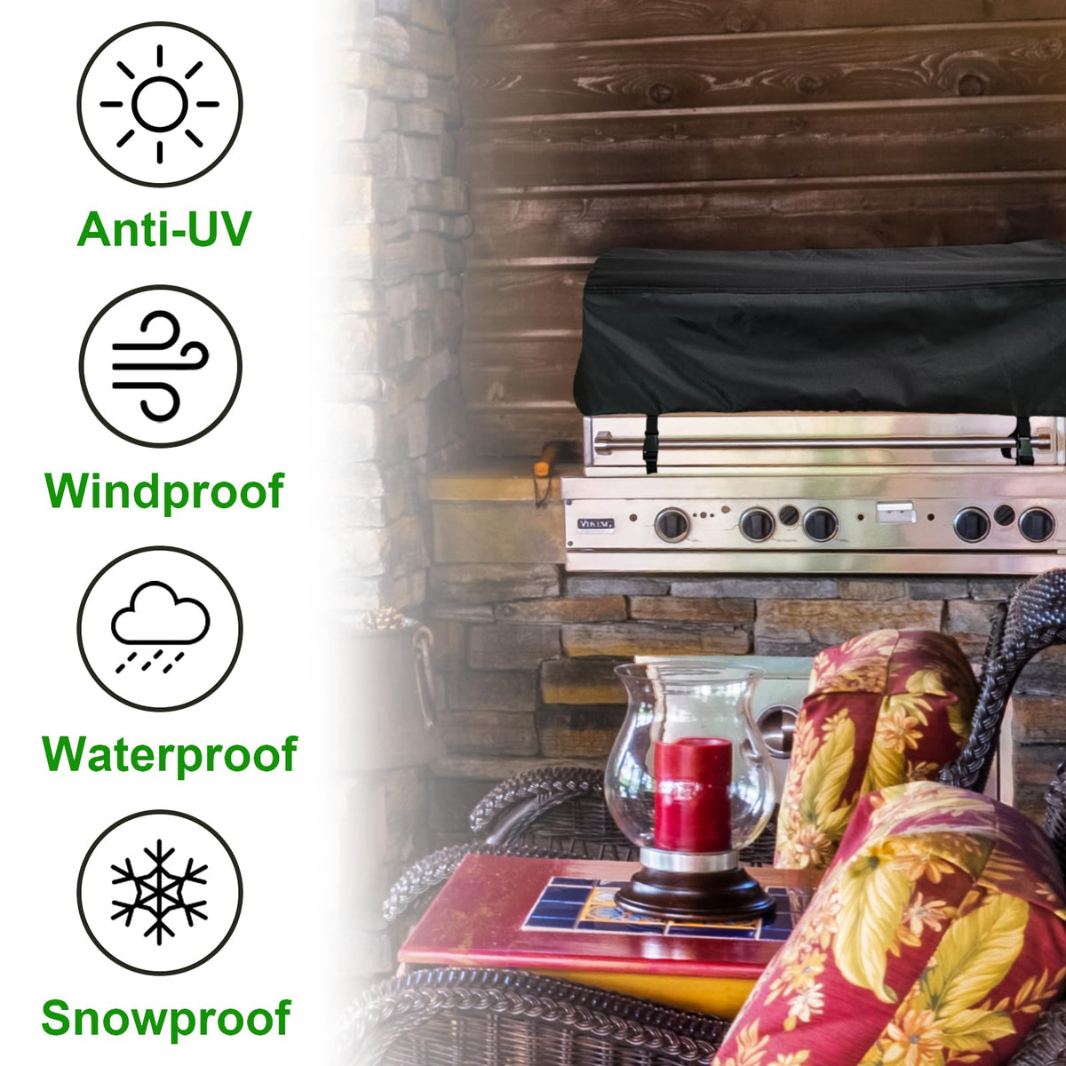 Cover Geny fits Bull, Hygrill, Blaze 32-inch and most 25-32 inch built-ins