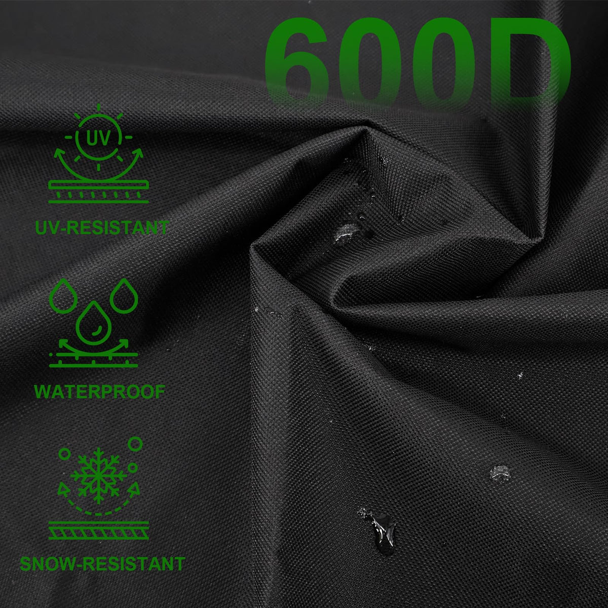 Cover Geny wind straps provide secure fit for windy days
