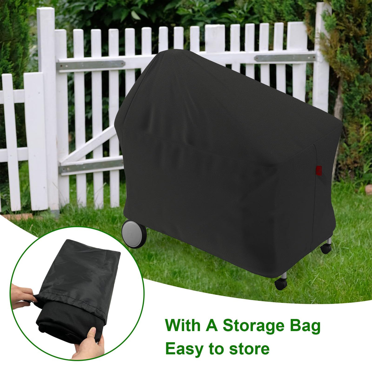 Cover Geny all-season protection for Weber grills on patio or deck