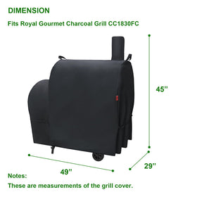 Cover Geny CC1830FC back view shows secure fit with adjustable straps