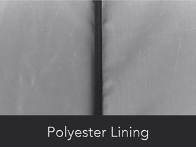 Polyester backing adds support and flexibility to the Covermates cover