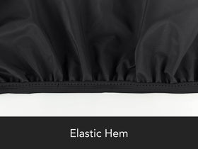All-weather Covermates Chiminea Cover shields against rain, snow, and dust year-round.