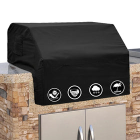 Covers & All built-in grill cover, front view with snug fit and durable protection.