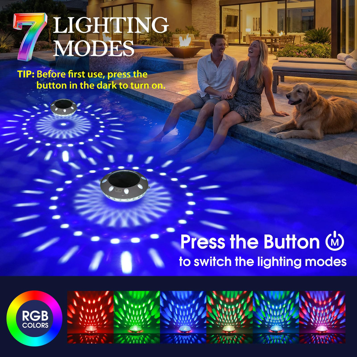 Covfirst dual-layer RGB pool light delivers underwater and surface illumination