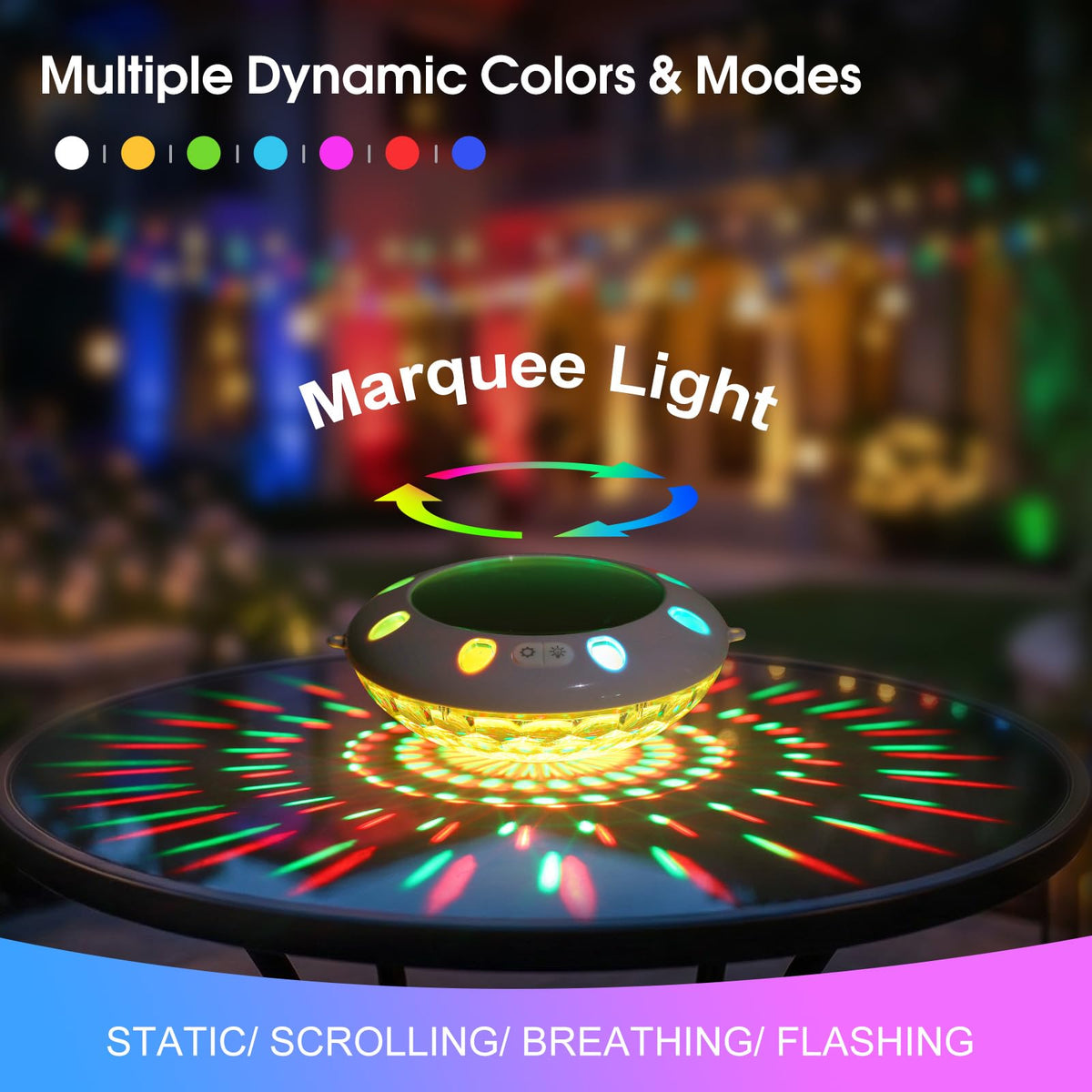 Covfirst floating light decorates pools and gardens with ambient color
