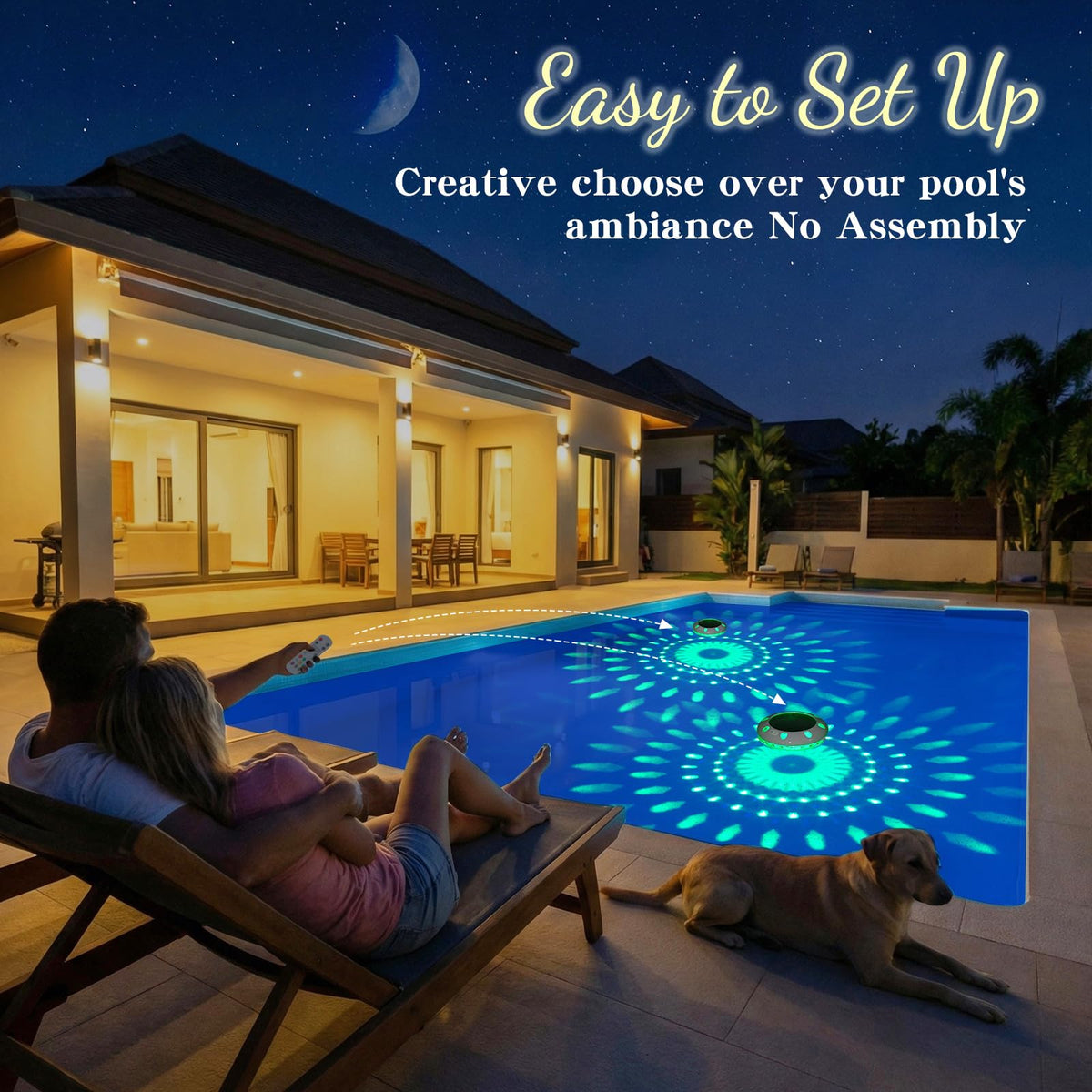 Covfirst IP68 waterproof pool light withstands rain and splashes