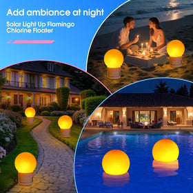 Covfirst night glow feature enhances pool ambience while keeping chlorine active.