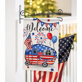 Covido 12x18 garden flag, compact size perfect for porches and mailboxes.